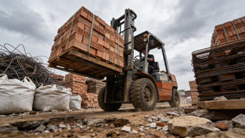 forklifts for construction building materials